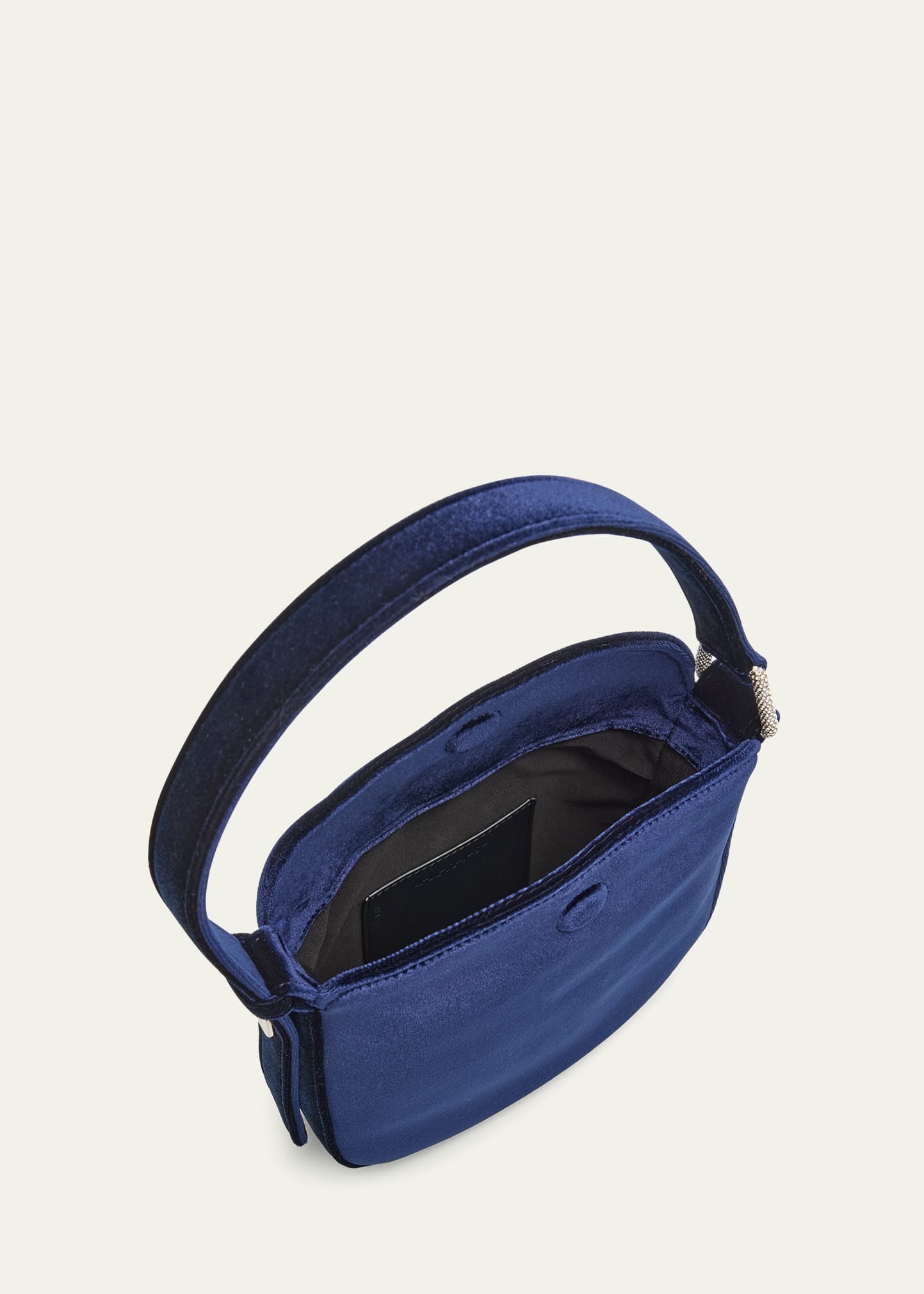 Anna Mini Velvet Hobo Bag - 3