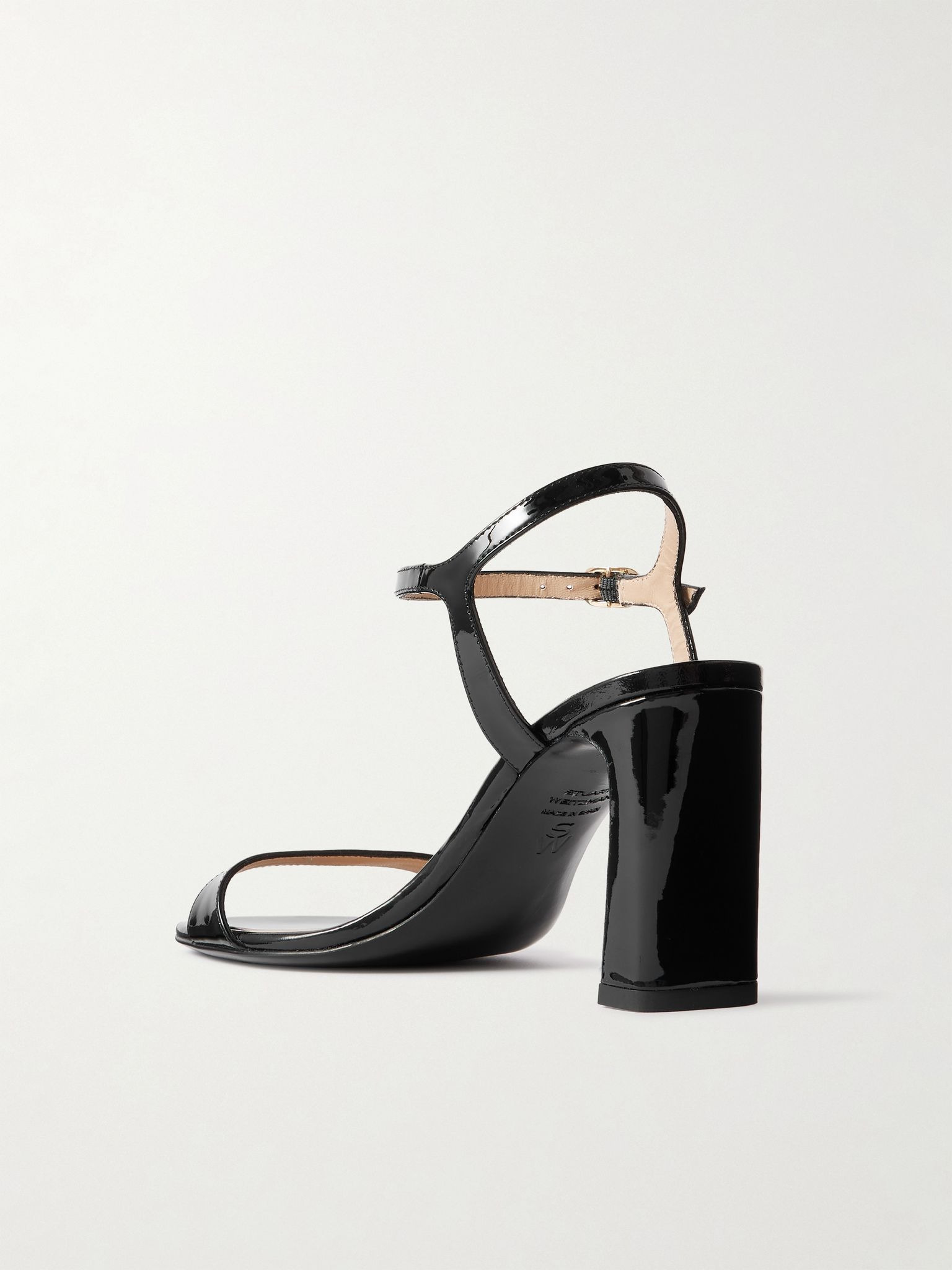 Babette patent-leather sandals Black - 3