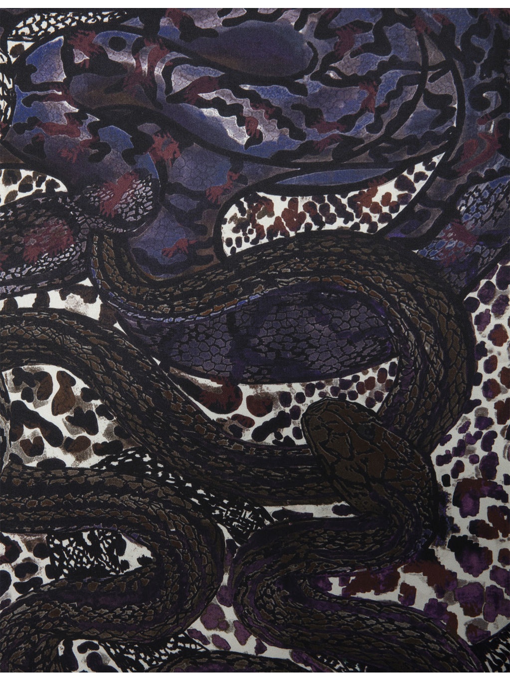 Debbie Snake-Print Viscose and Silk-Blend Scarf - 3