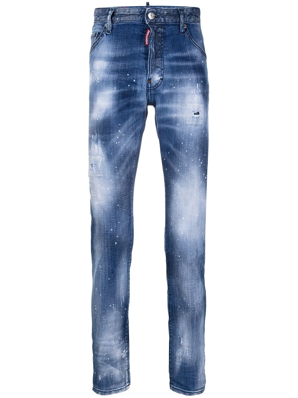 distressed slim-fit jeans - 1