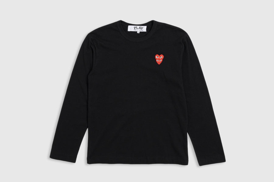 DOUBLE HEART L/S T-SHIRT - 1