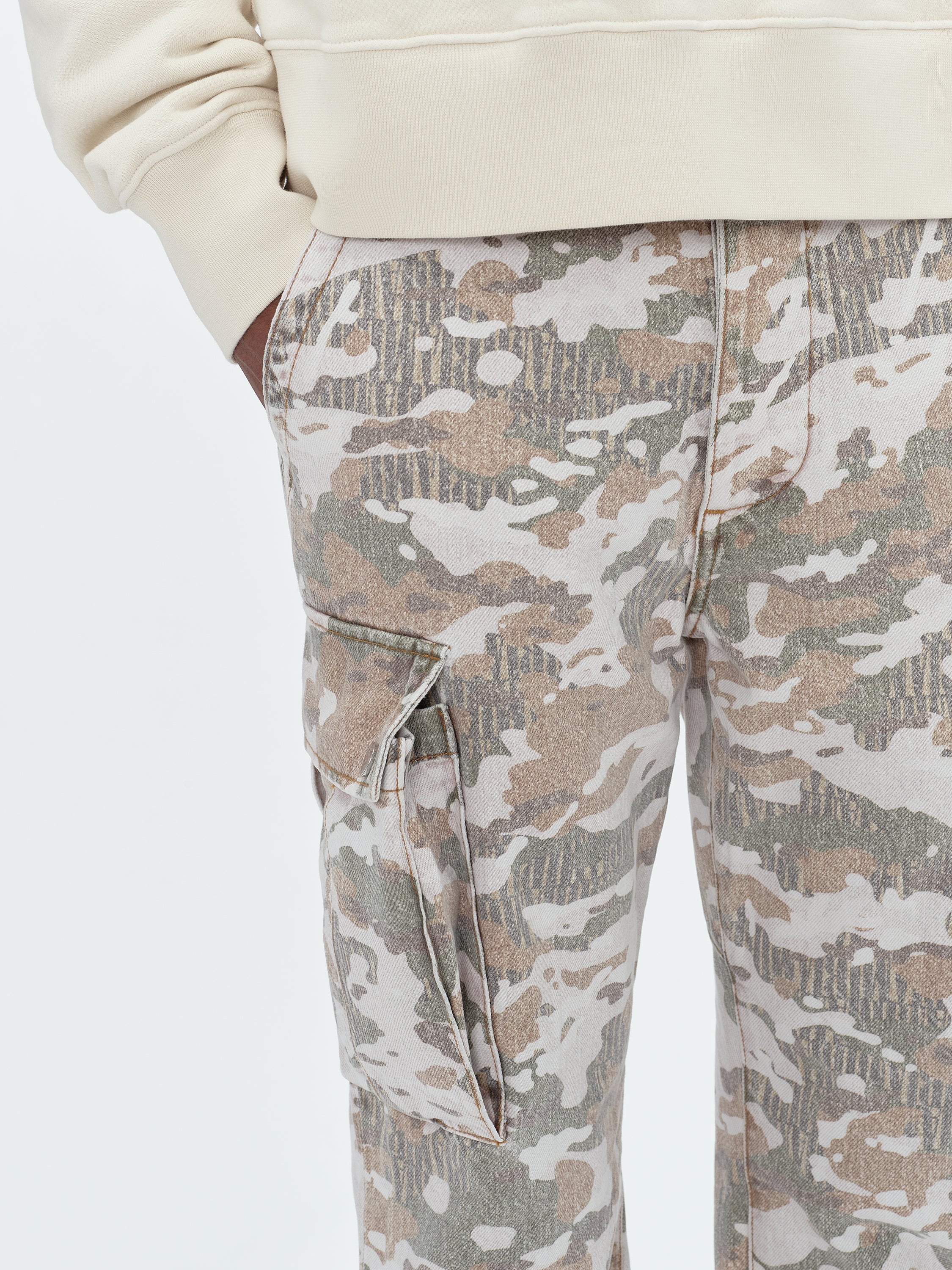 M65 CAMO CARGO KICK FLARE - 6