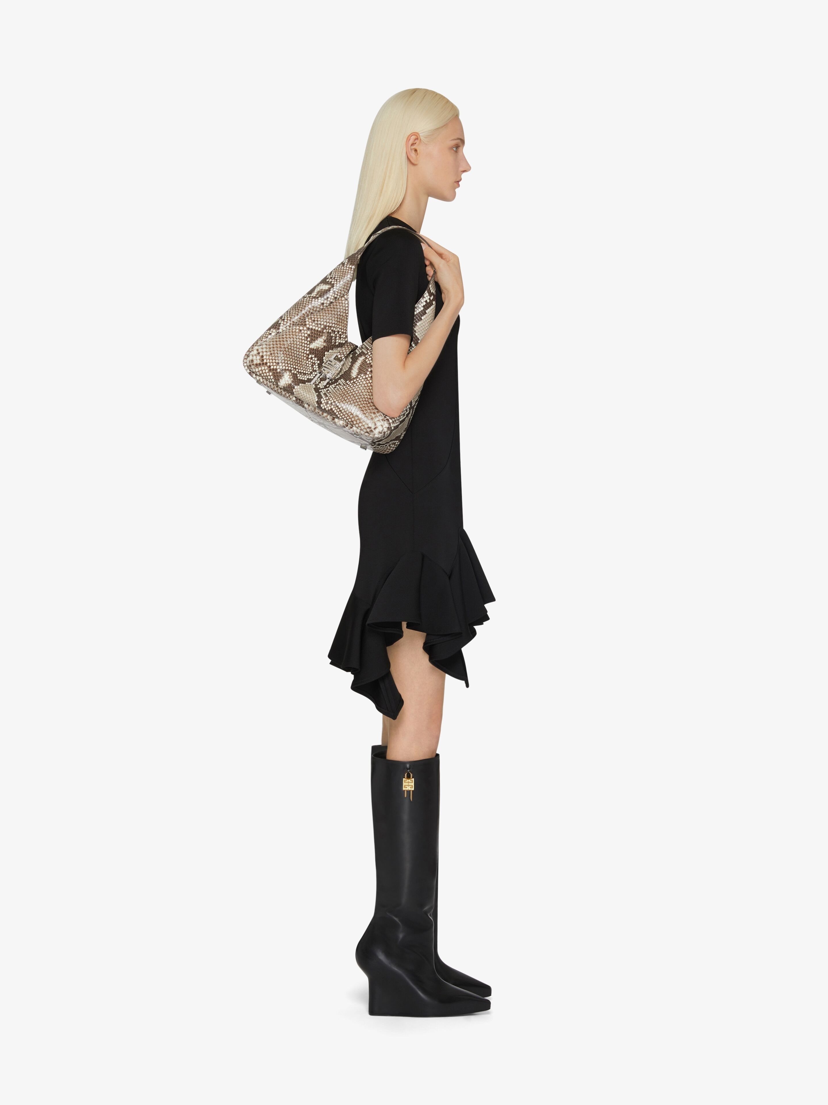 MEDIUM G-HOBO BAG IN PYTHON - 2