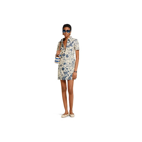 Flora cotton bouclé jacquard dress - 2