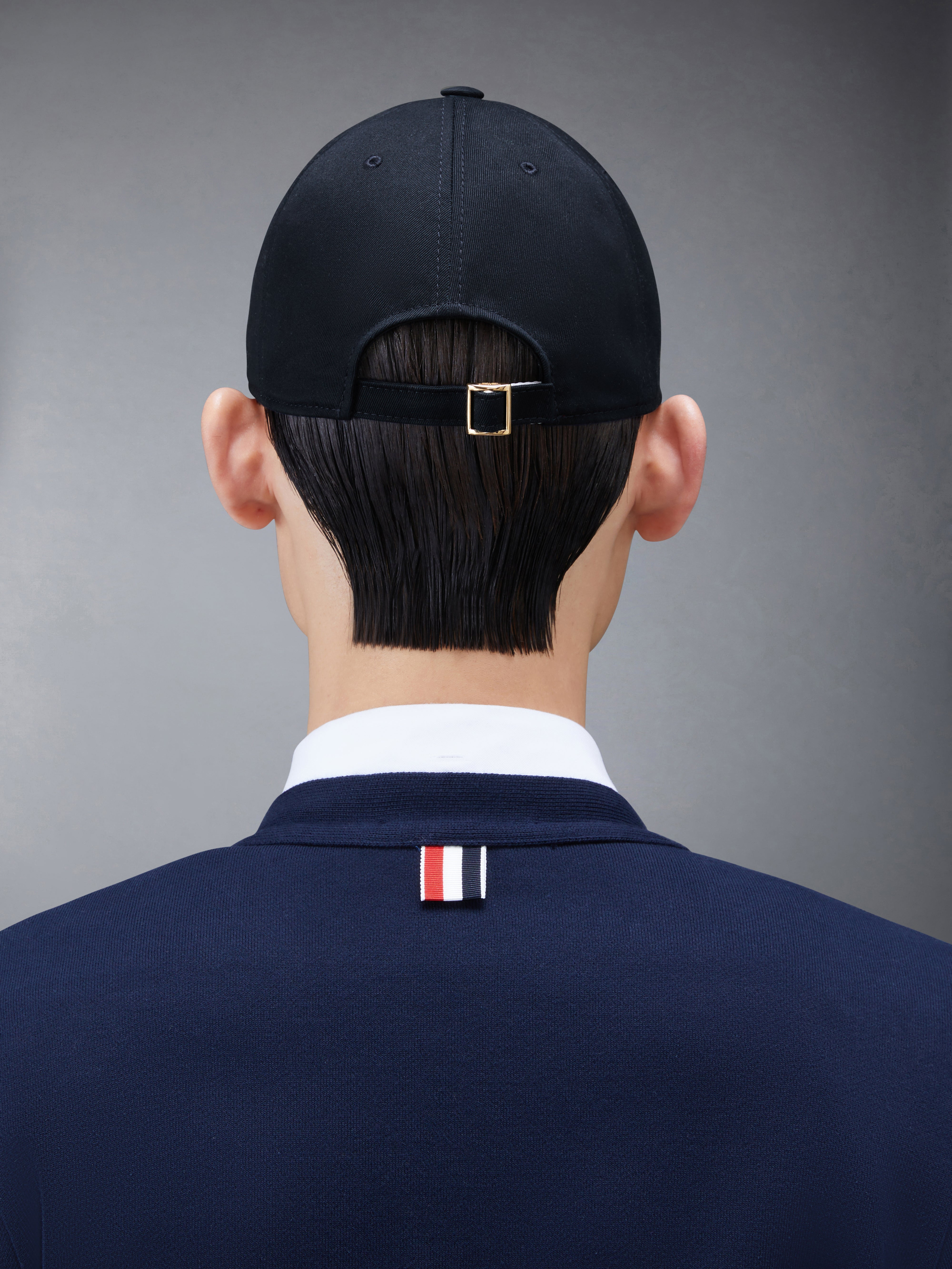 Navy Cotton Twill Baseball Cap - 6