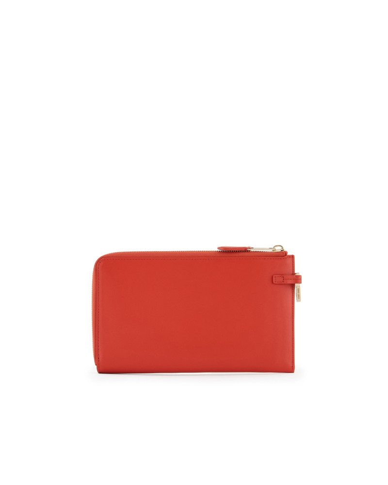 GIORGIO ARMANI LEATHER WRAP-AROUND ZIP WALLET outlook