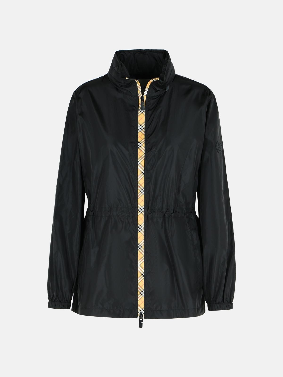 'BLACKPOOL' BLACK POLYAMIDE RAINCOAT - 1