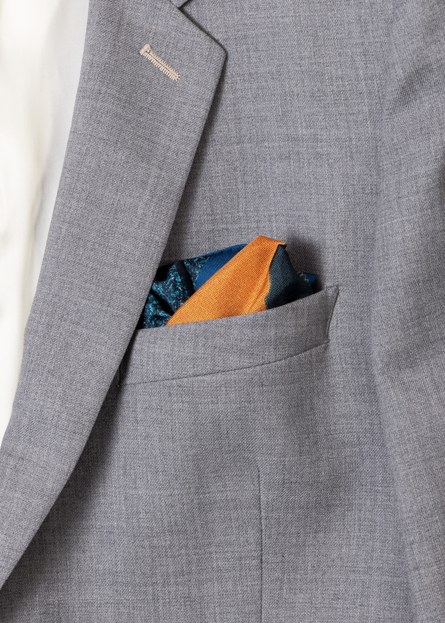 'Rug' Print Silk Pocket Square 3