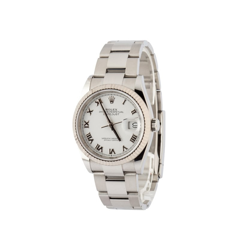 Rolex Datejust 36 126234 White Roman Dial - 2