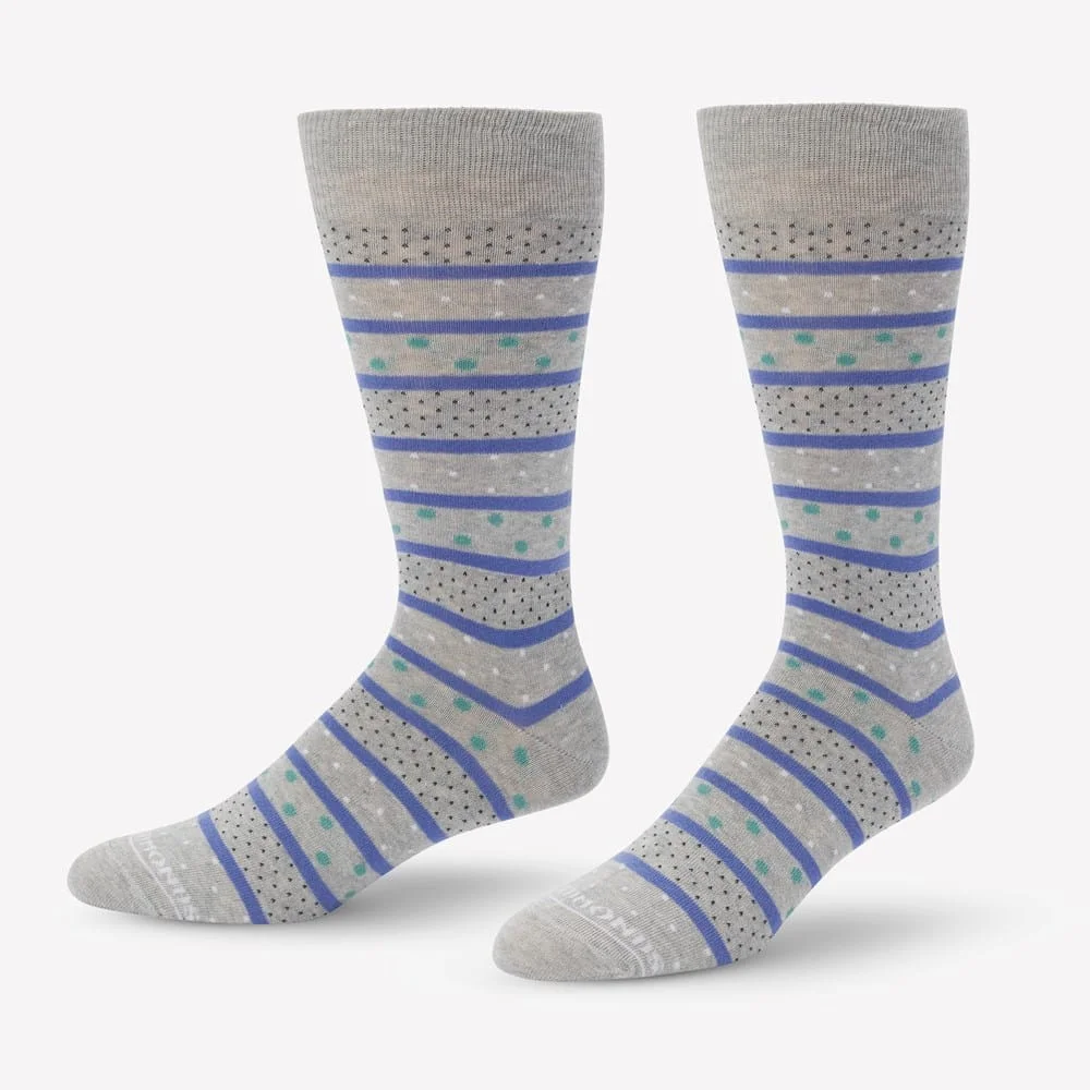 Stripes and Dots Dress Socks - 1