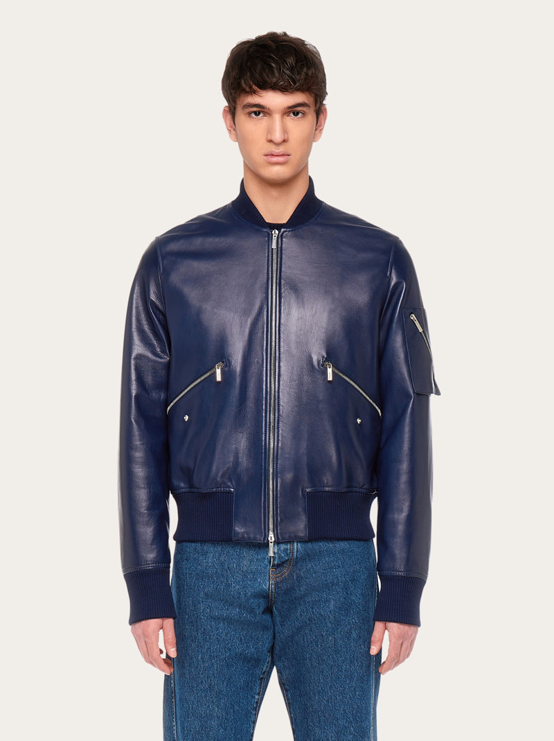 FERRAGAMO Nappa bomber outlook