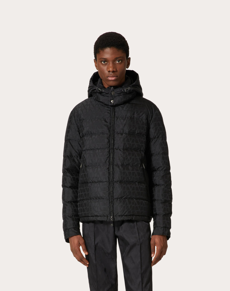 NYLON DOWN JACKET WITH TOILE ICONOGRAPHE PATTERN 3
