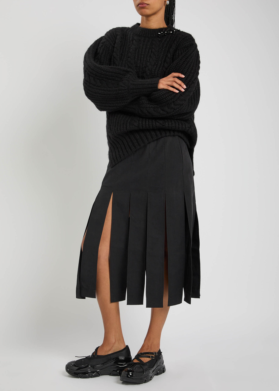 Simone Rocha Panelled Cotton-blend Skirt - 4