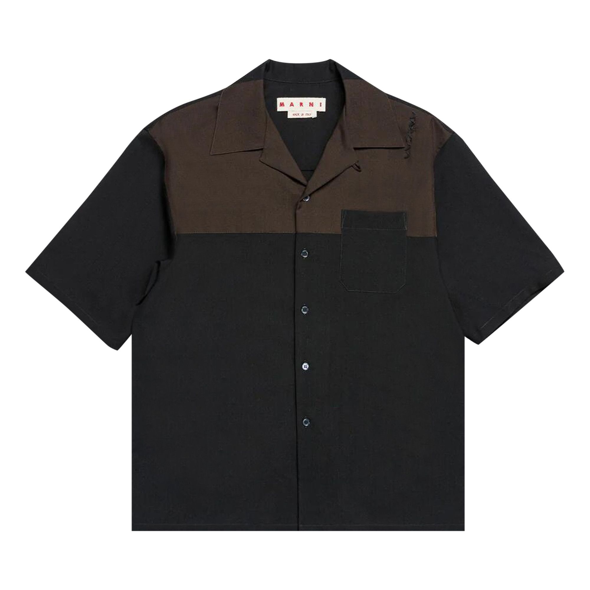 Marni Tropical Wool Shirt 'Black' - 1