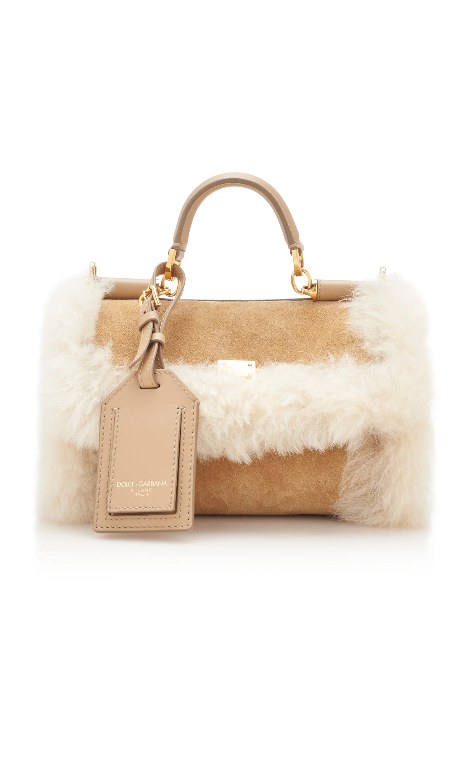 My Sicily Shearling Top Handle Bag neutral - 1