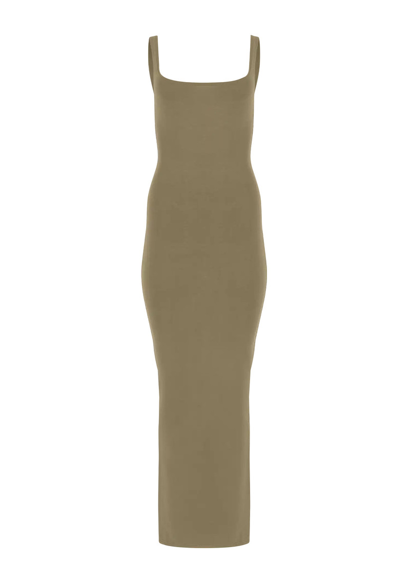 SQUARE NECK MAXI CORK - COTTON SPANDEX 1