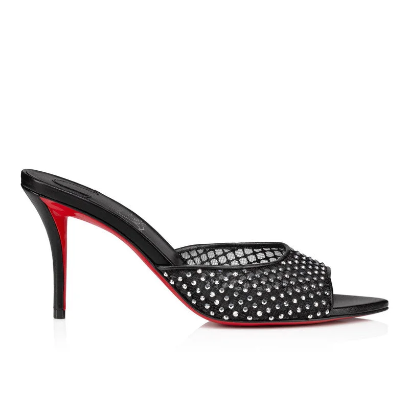 Christian Louboutin Apostropha Mesh Strass Mules - 1