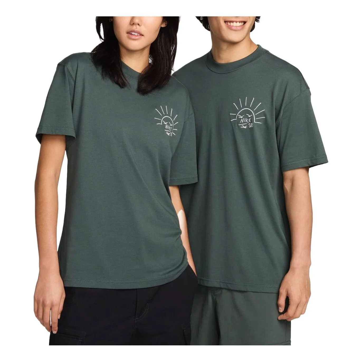 Nike SB Graphic Skate T-shirt Asia Sizing 'Dark Green' FZ5282-338 - 1