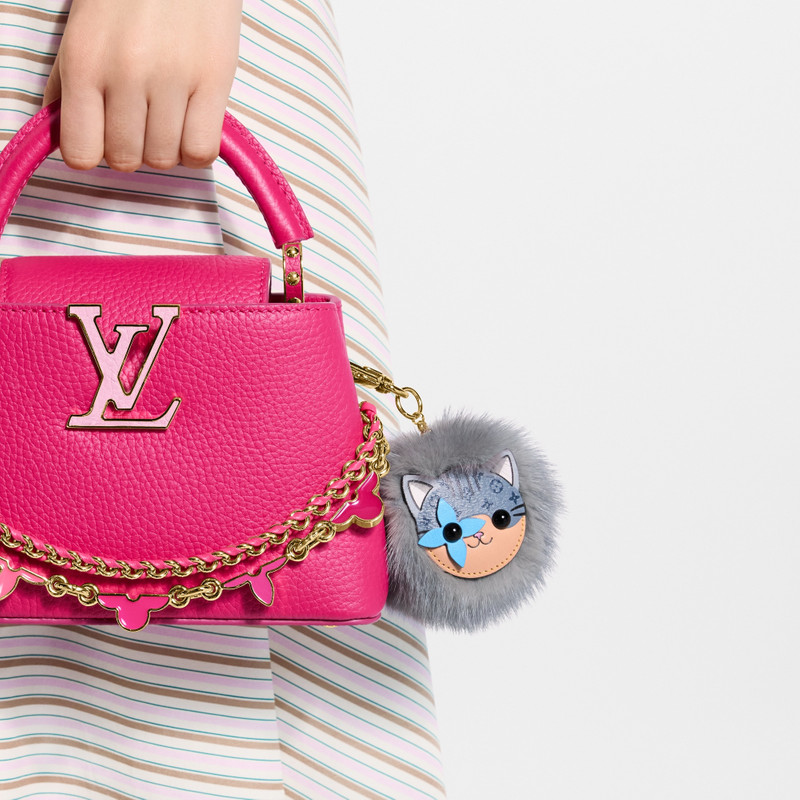 LV Cat Pompon Bag Charm 3