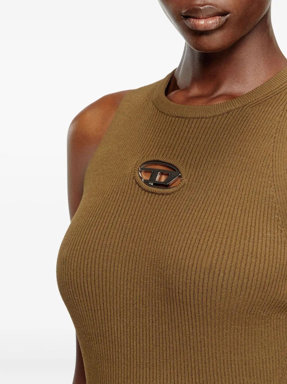 `M-Caddix` Ribbed Knit Sleeveless Dress - 4