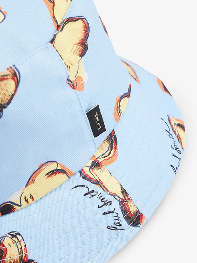 Paul Smith Orchids graphic-print cotton hat outlook