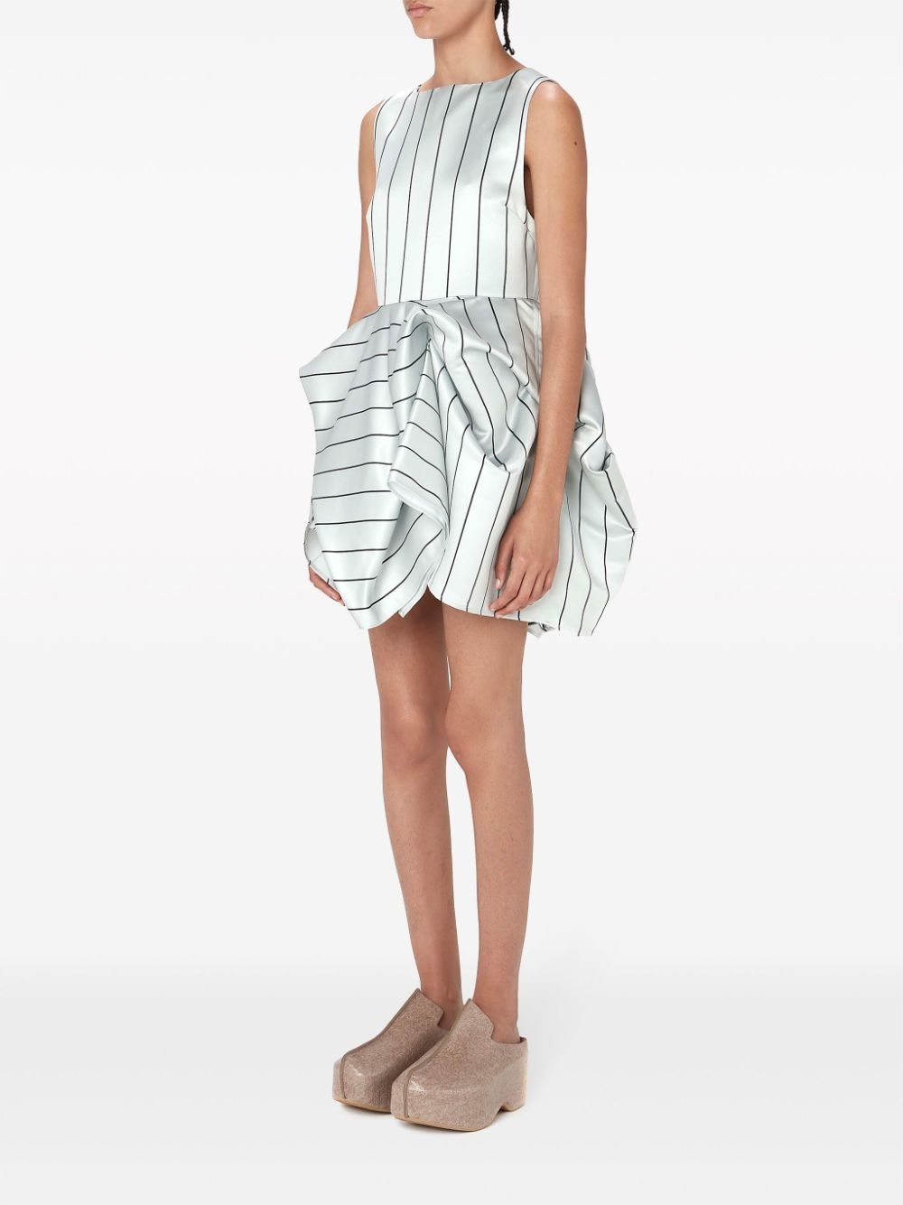 sleeveless peplum minidress - 3