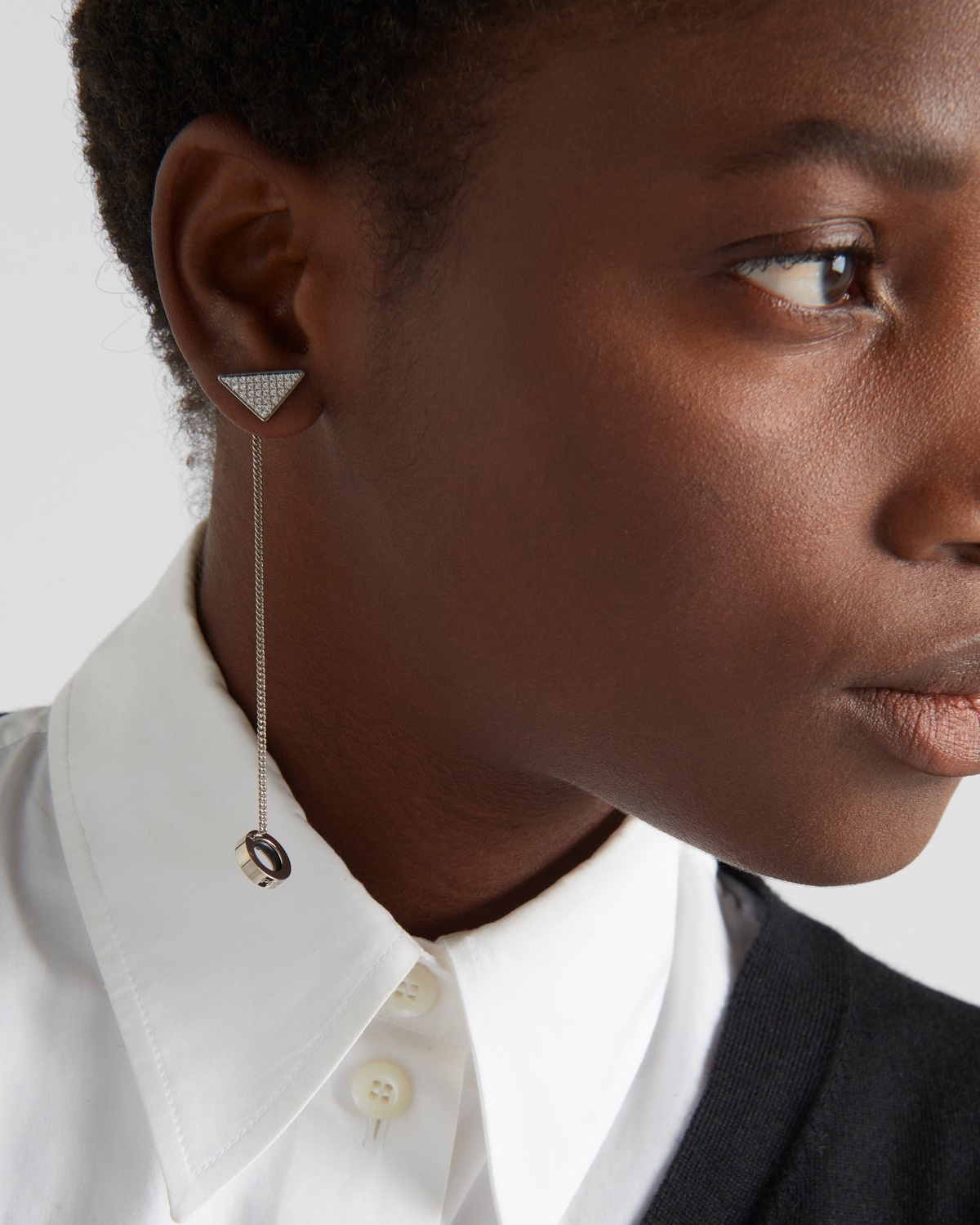 Crystal Logo Jewels AirPods's pendant earrings - 2