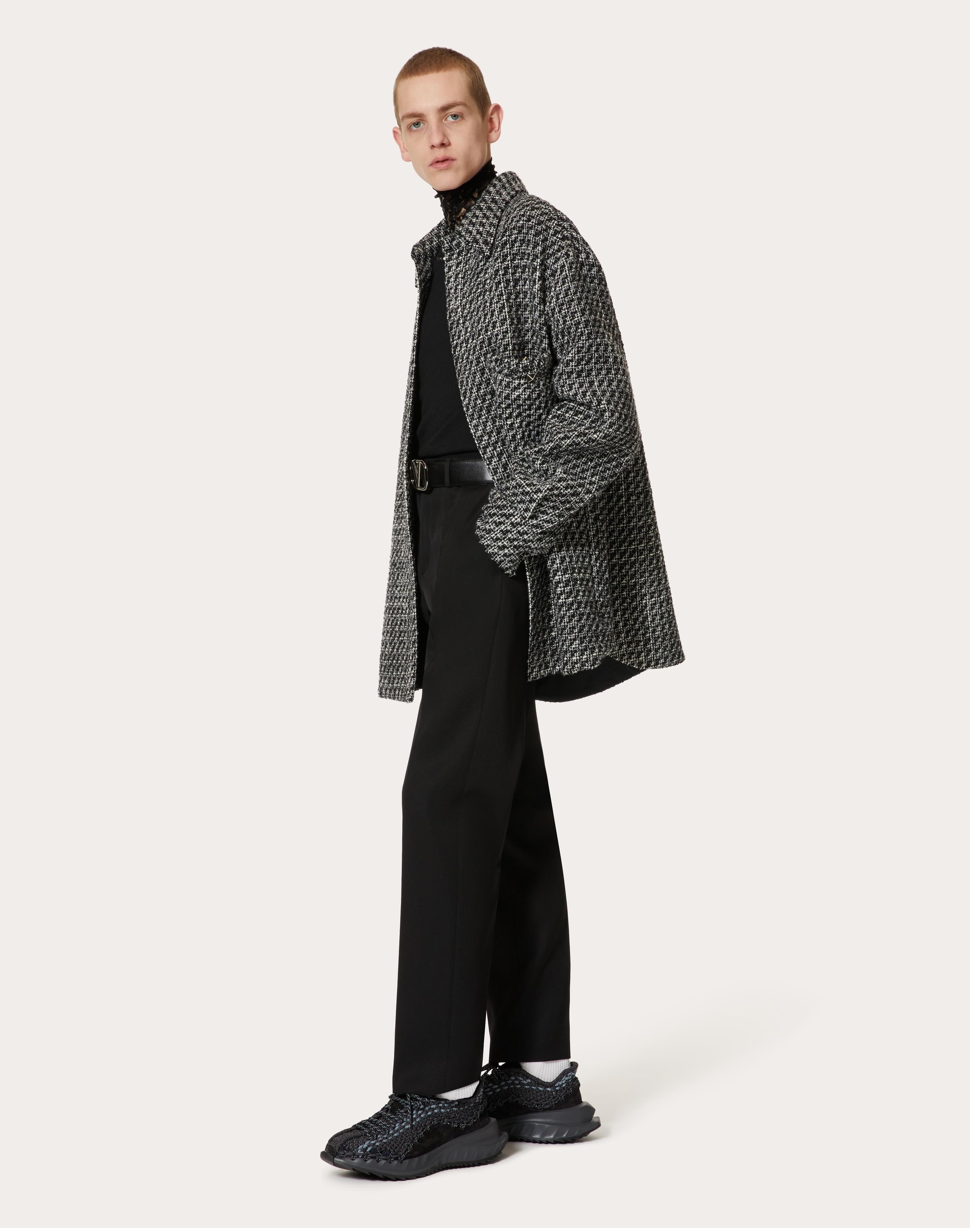 TWEED BOUCLÉ WOOL OVERSHIRT - 2