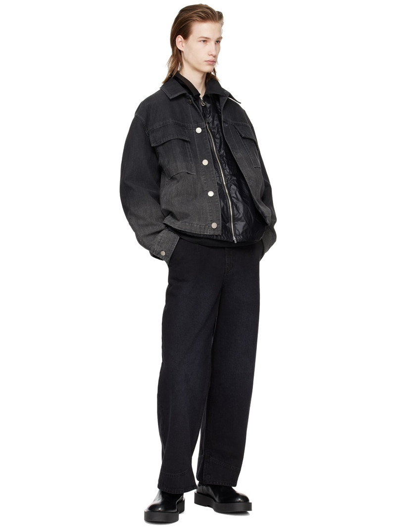 SOLID HOMME Black Crinkled Jacket outlook