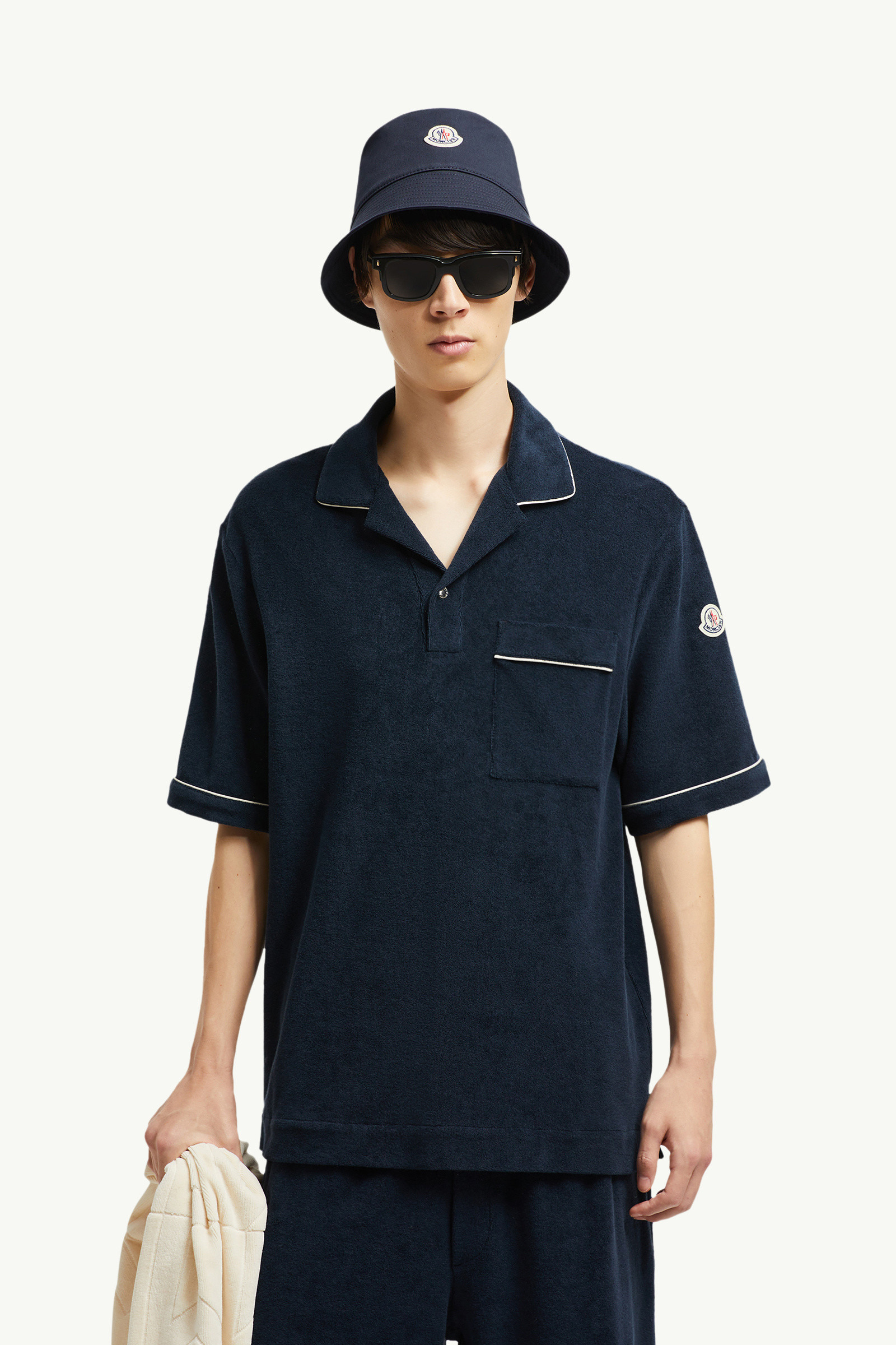 Cotton Terry Cloth Polo Shirt - 2