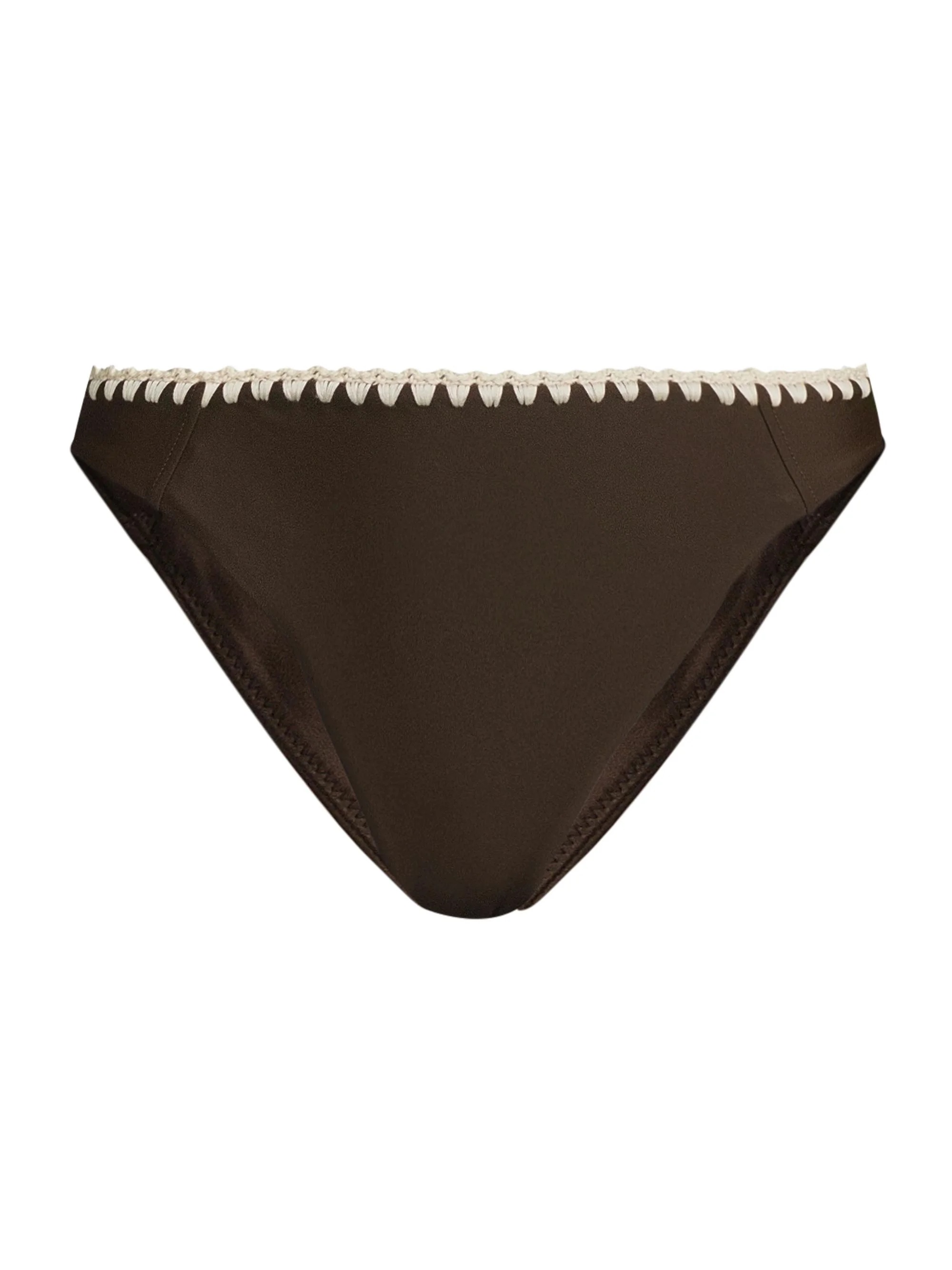 Women's Iliana Crochet-Trimmed Bikini Bottom - Beach Brown - 1
