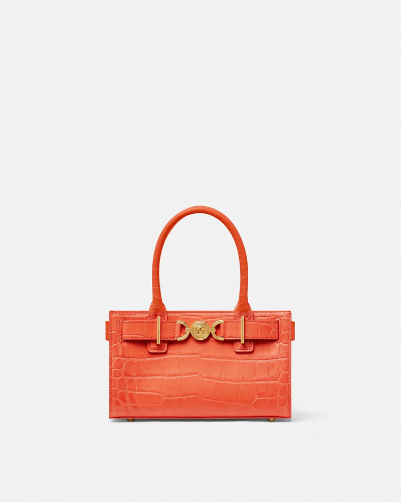 Croc-Effect Medusa '95 Small Tote Bag 1