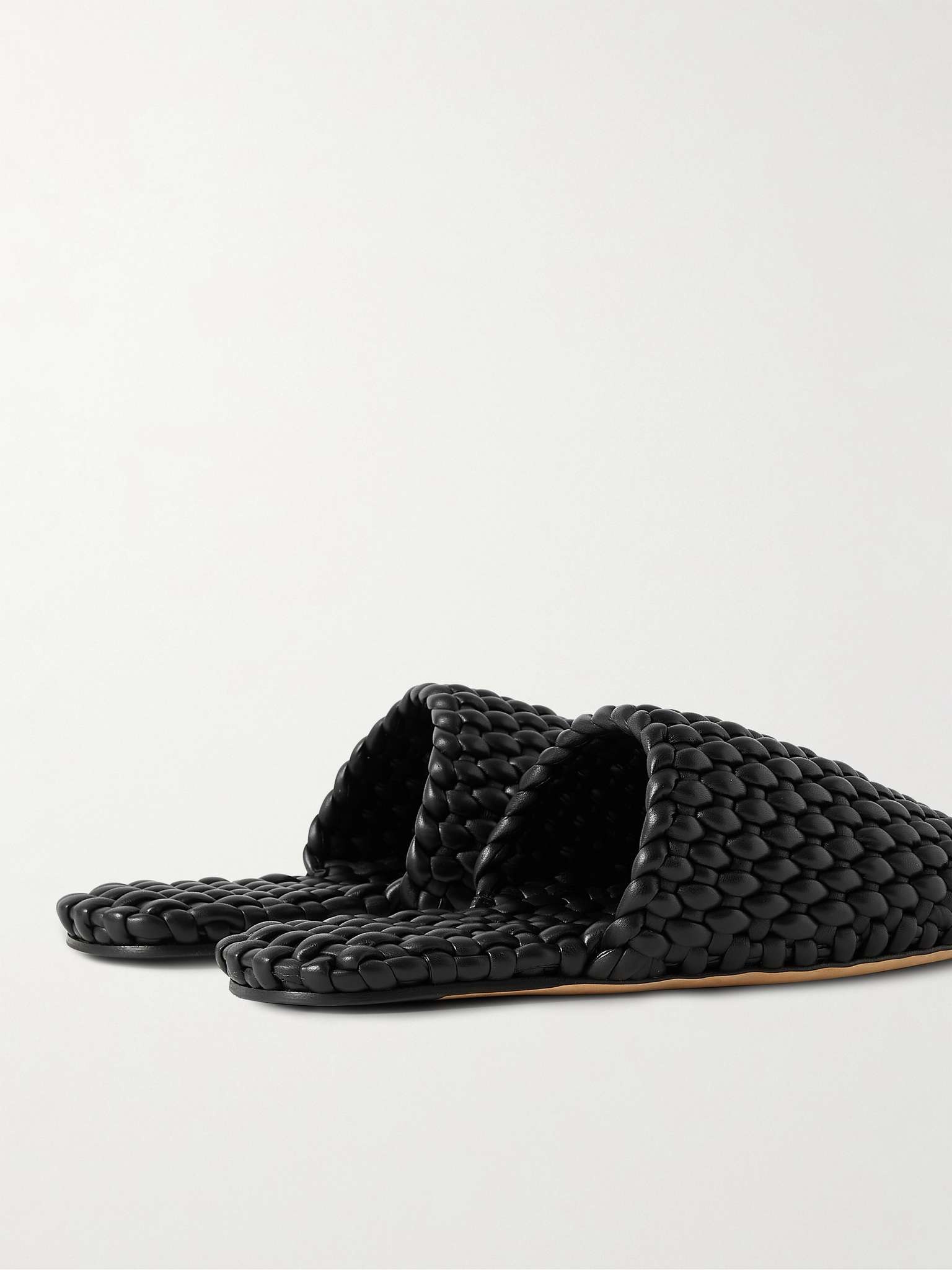 Woven Leather Slippers - 5