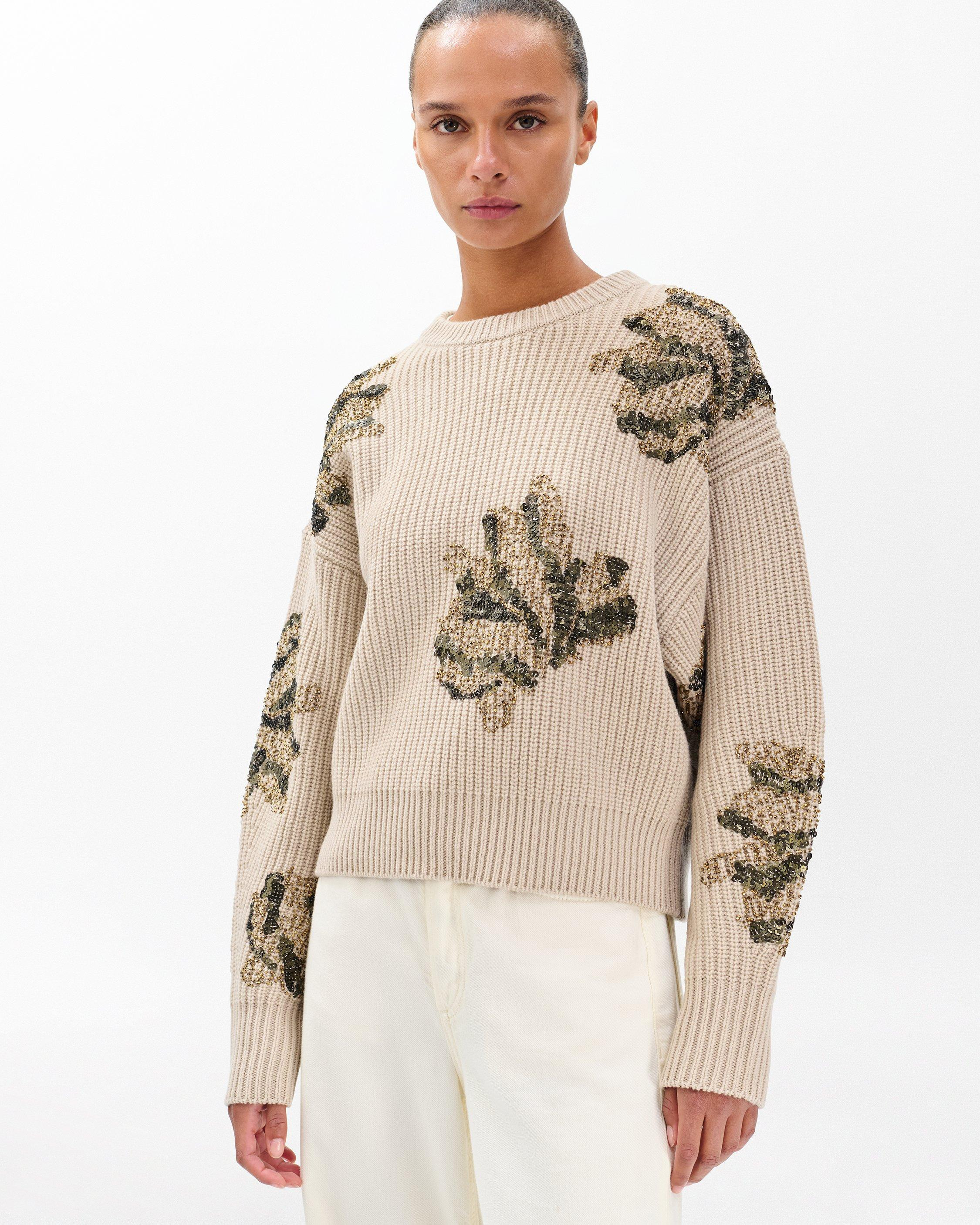 Julie Sequined Wool Sweater - 2