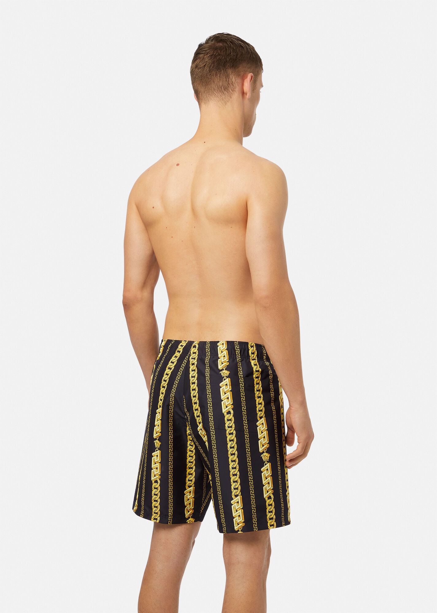 Chain Pinstripe Swim Shorts - 3