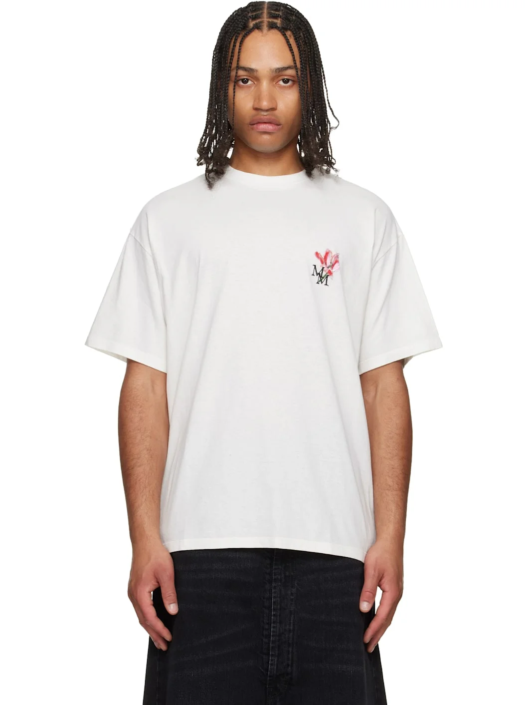 Off-White Floral Logo T-shirt - 1