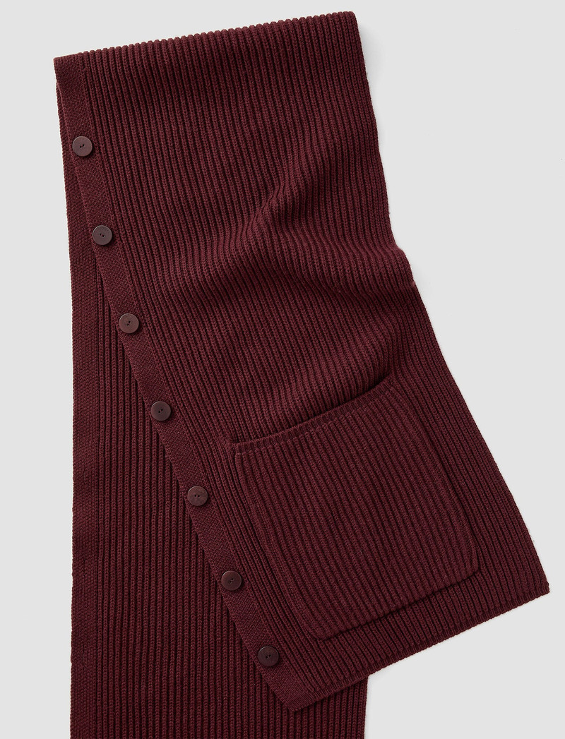 Light Cardigan Stitch Button Scarf 1