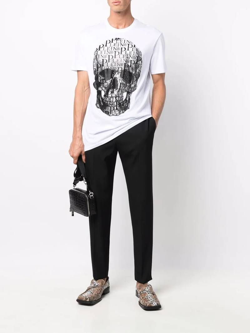 PHILIPP PLEIN skull-print round neck T-shirt outlook