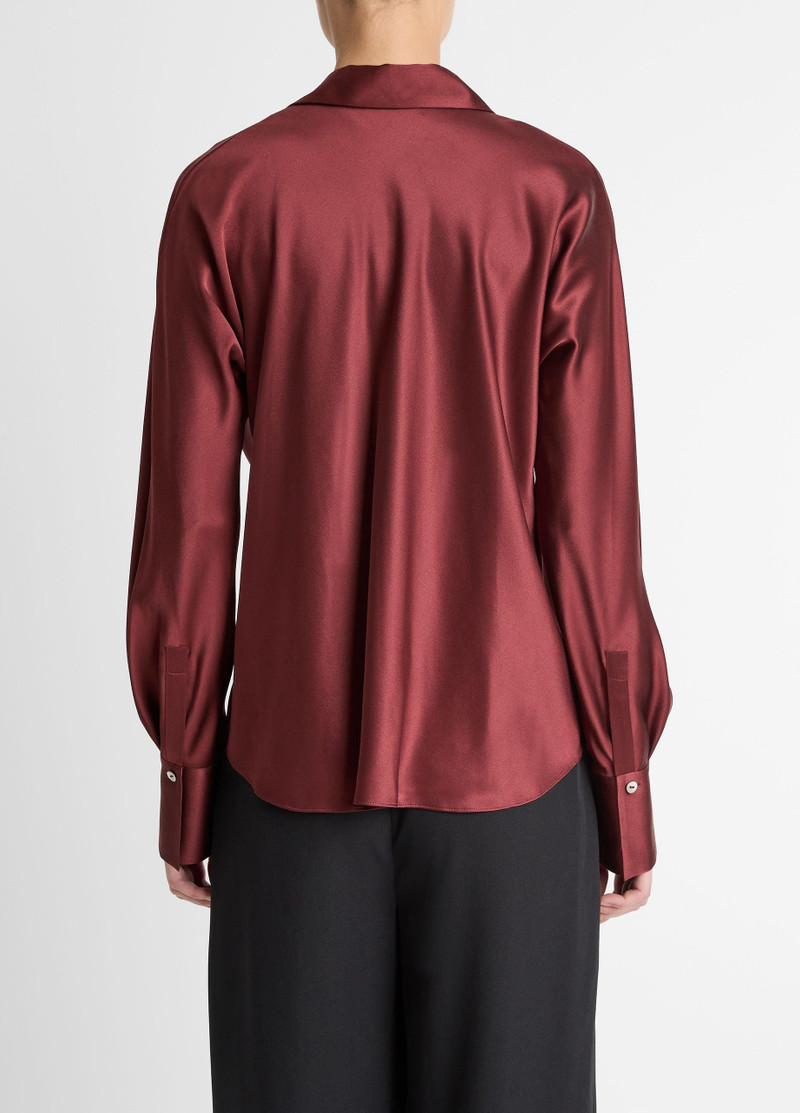 Vince Silk Bias Long-Sleeve Blouse outlook