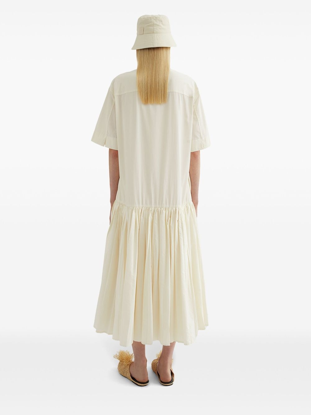 cotton shirt dress - 4