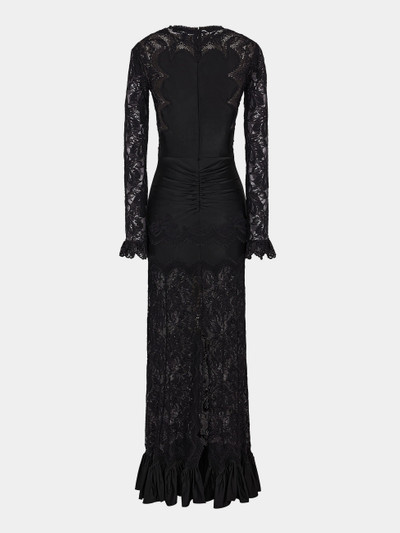Paco Rabanne LONG BLACK DRESS IN LACE outlook