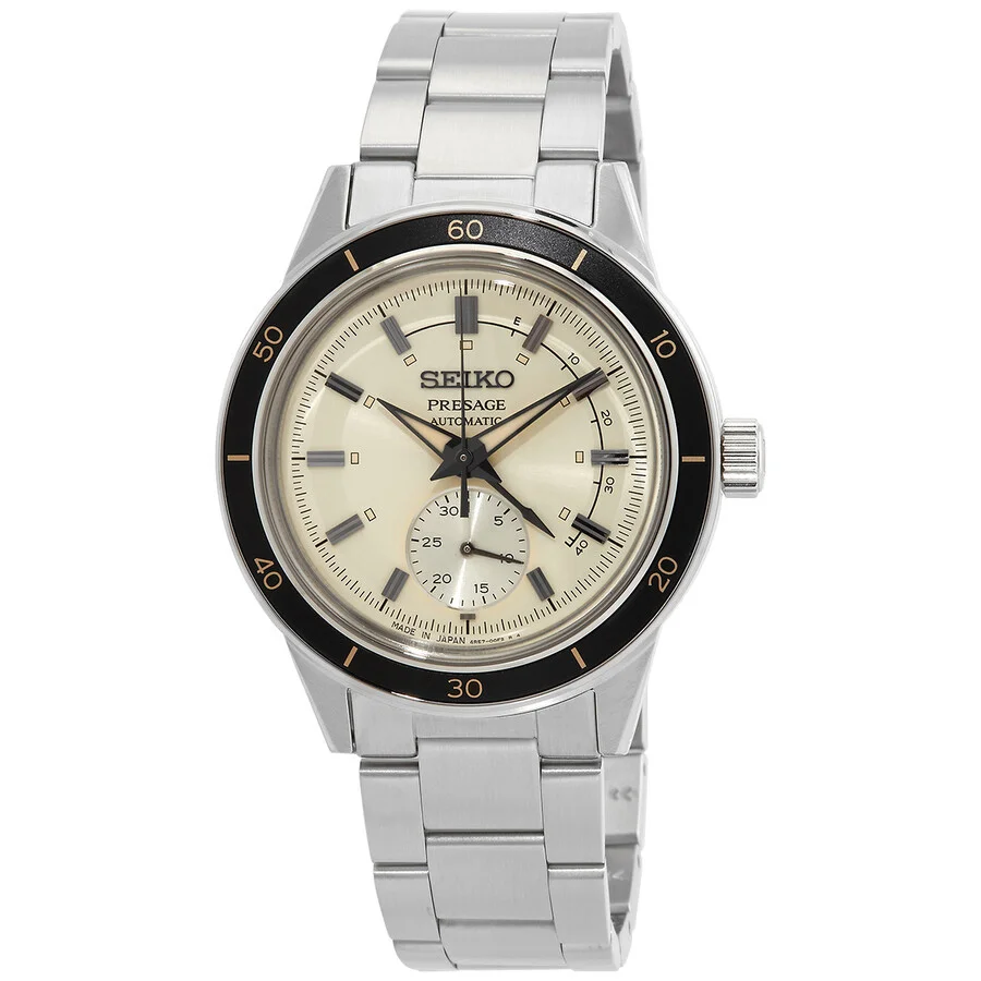 Seiko - Seiko Presage Automatic Beige Dial Men's Watch SSA447J1 - 1