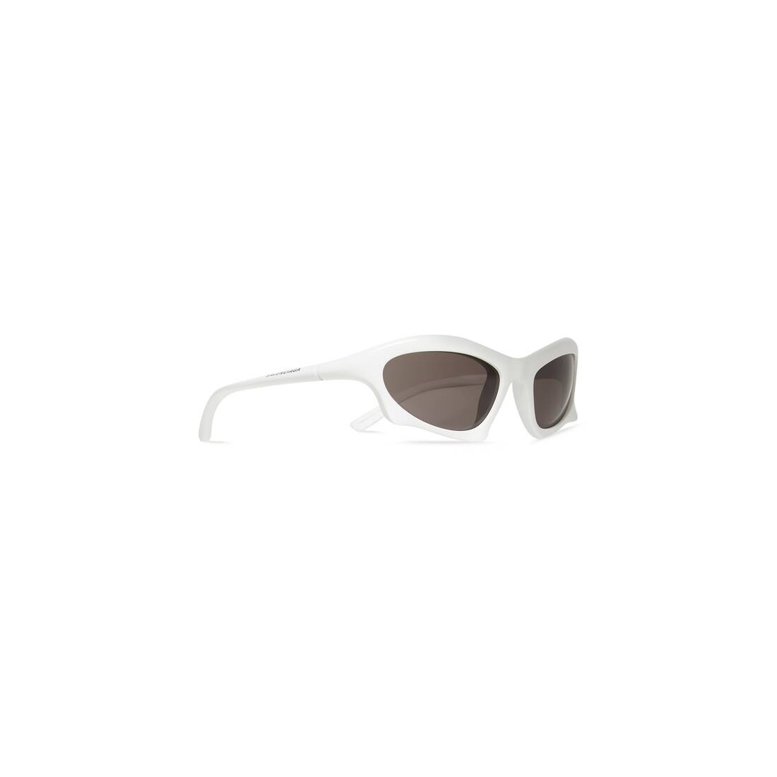 Bat Rectangle Sunglasses in White - 2