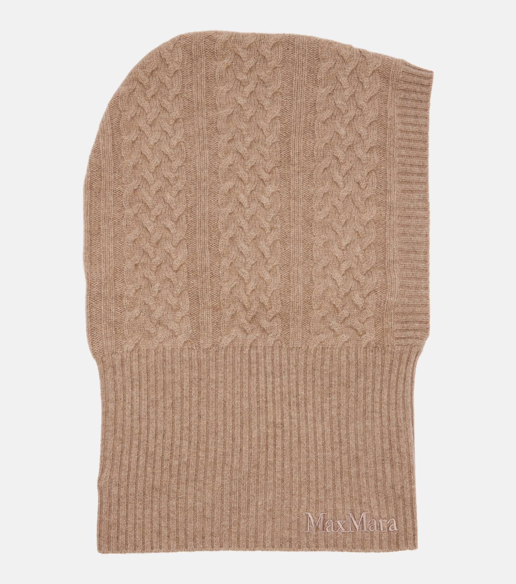 Romana cable-knit cashmere hood - 4