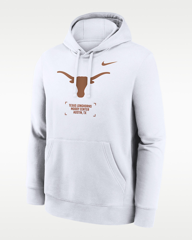 Texas Club Basketball 2-Hit Men's Nike College Pullover Hoodie 1