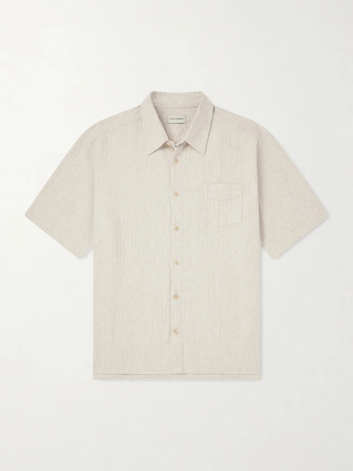 Palermo Striped Cotton and Linen-Blend Shirt - 1