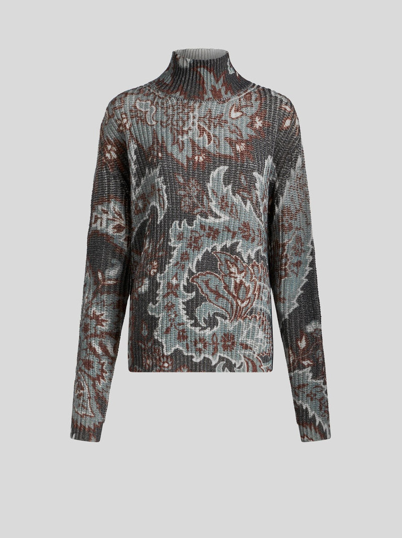 PRINTED WOOL SWEATER - 1