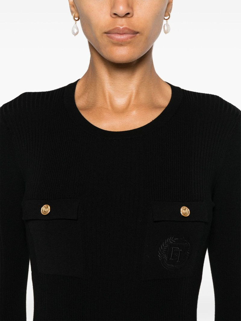 logo-embroidered jumper 5