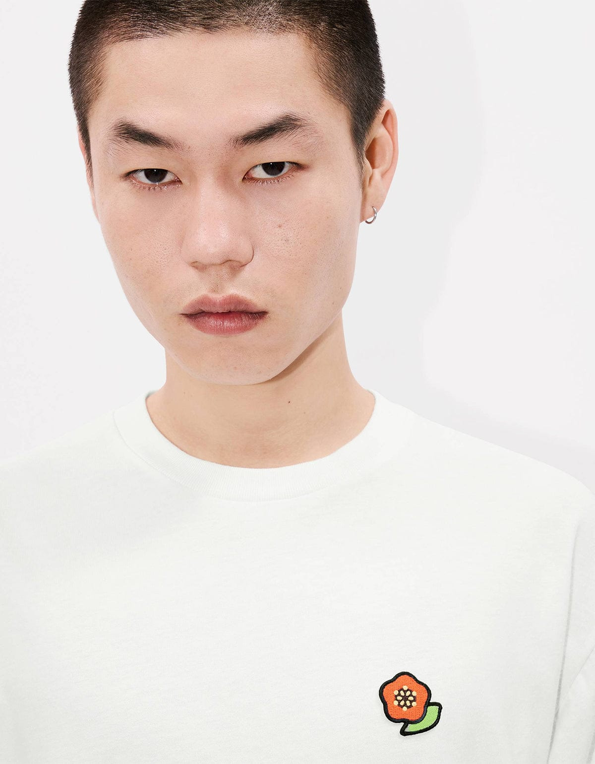 Kenzo Pop Embroidered Off-White T-Shirt - 6