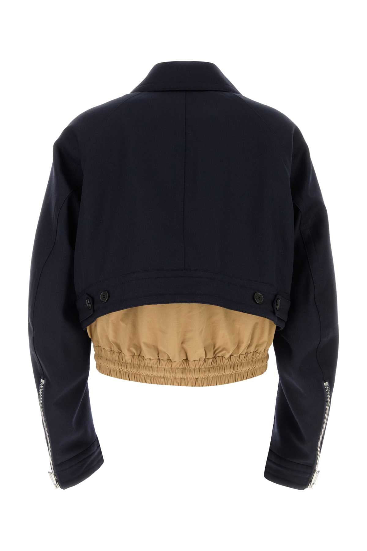 Dsquared Women Dark Blue Wool Jacket - 2